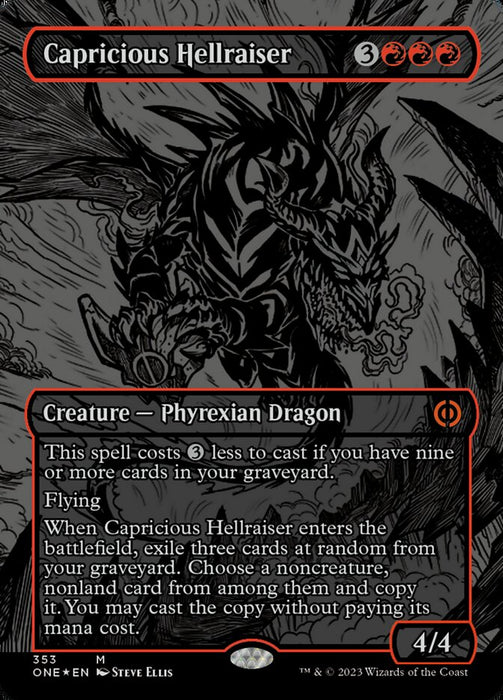 Capricious Hellraiser - Borderless - Inverted (Foil)