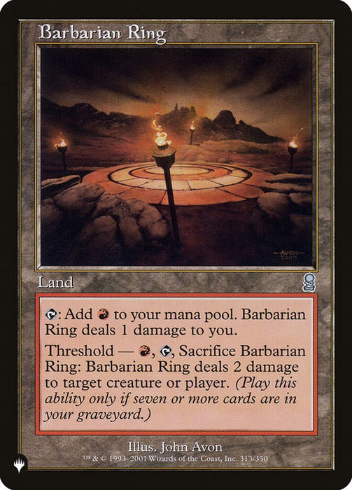 Barbarian Ring - Retro Frame