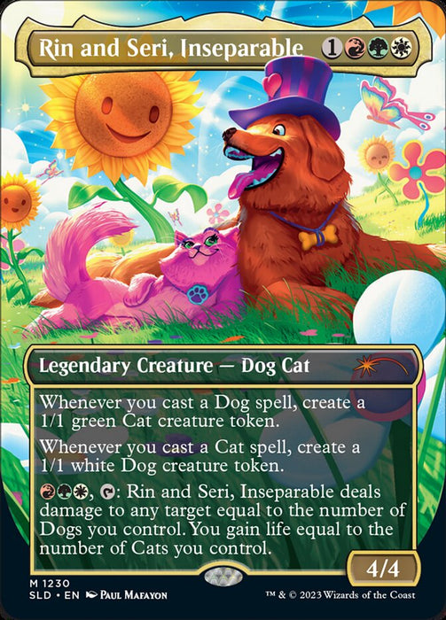 Rin and Seri, Inseparable - Borderless - Full Art - Legendary- Inverted
