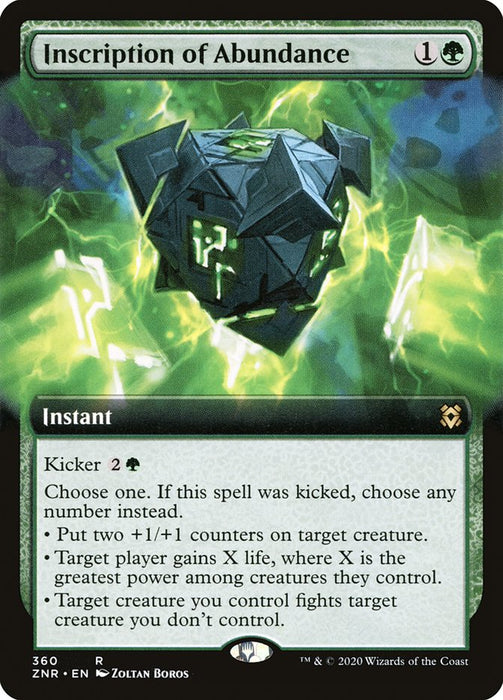 Inscription of Abundance  - Extended Art