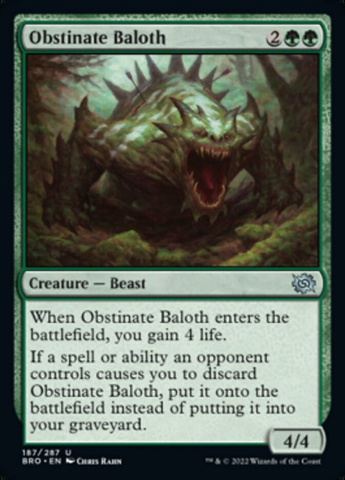 Obstinate Baloth (Foil)
