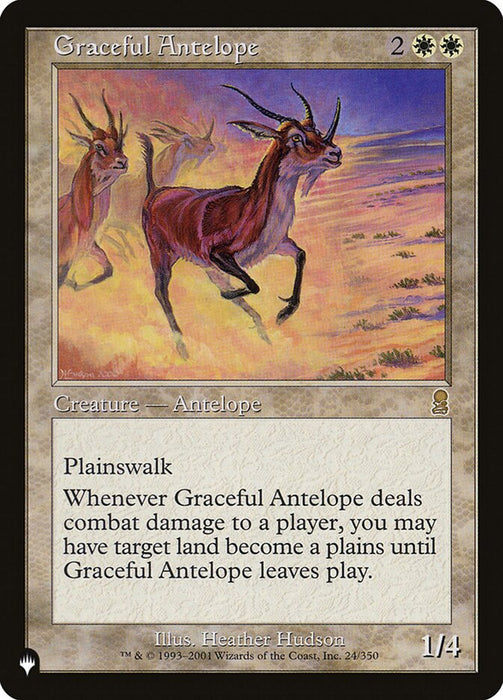 Graceful Antelope - Retro Frame