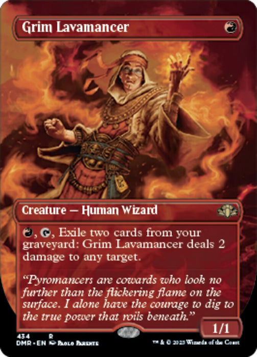 Grim Lavamancer - Borderless (Foil)