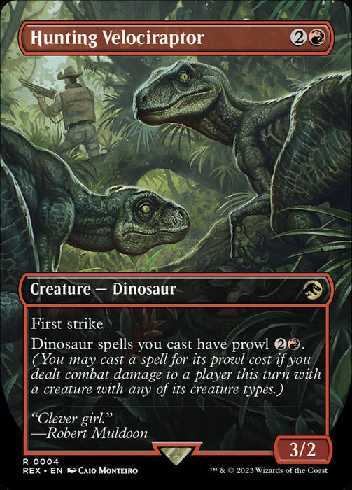 Hunting Velociraptor - Borderless (Foil)