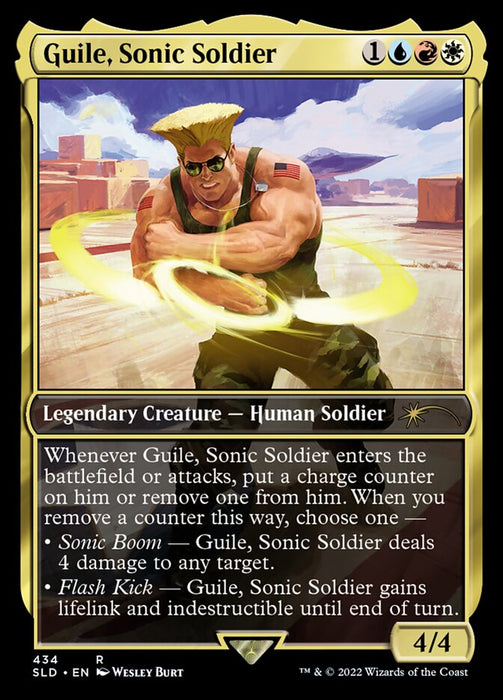 Guile, Sonic Soldier - Immard, the Stormcleaver - Full Art - Legendary- Inverted