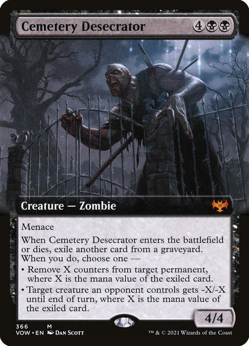 Cemetery Desecrator  - Extended Art (Foil)