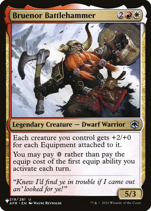 Bruenor Battlehammer - Legendary