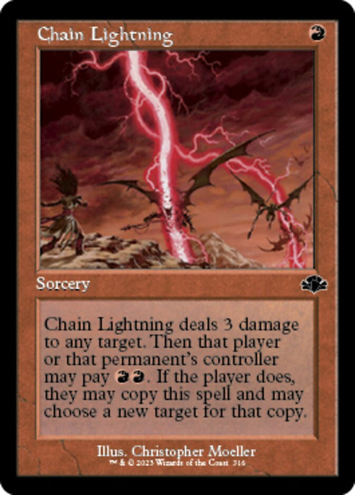 Chain Lightning - Retro Frame (Foil)