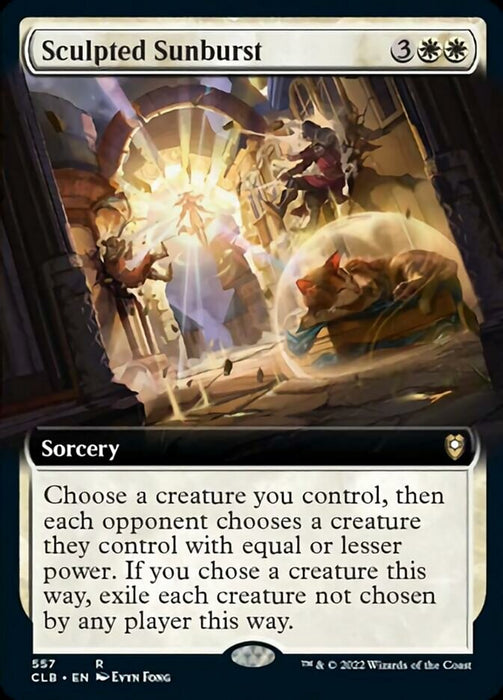 Sculpted Sunburst  - Extended Art