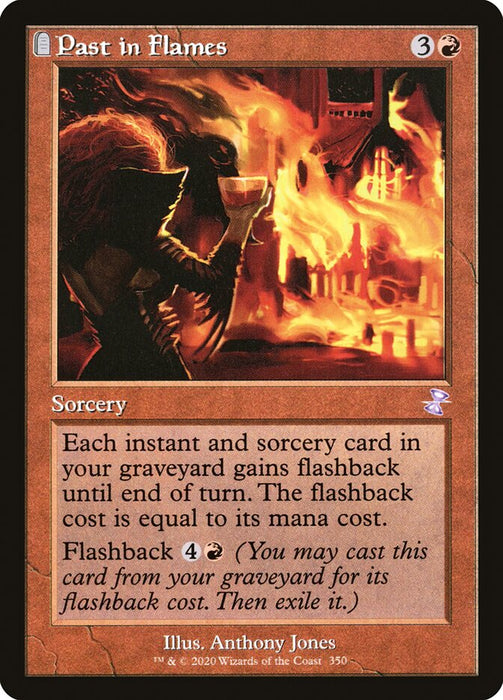 Past in Flames - Retro Frame - Tombstone