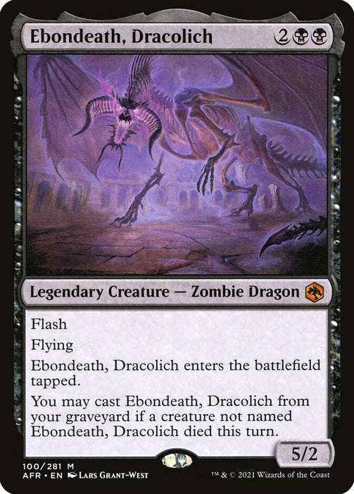Ebondeath, Dracolich  - Legendary (Foil)