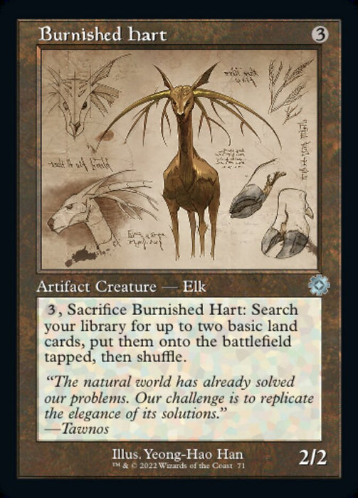 Burnished Hart - Retro Frame (Foil)