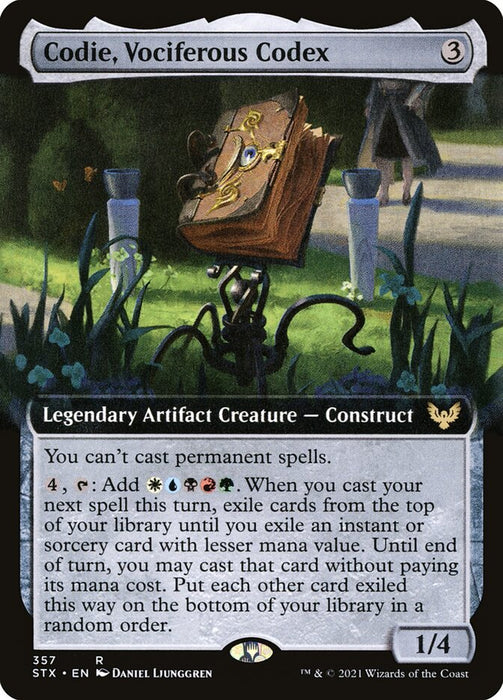 Codie, Vociferous Codex  - Legendary - Extended Art (Foil)