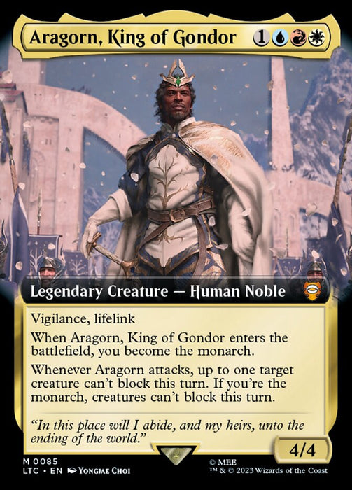 Aragorn, King of Gondor - Legendary- Extended Art (Foil)