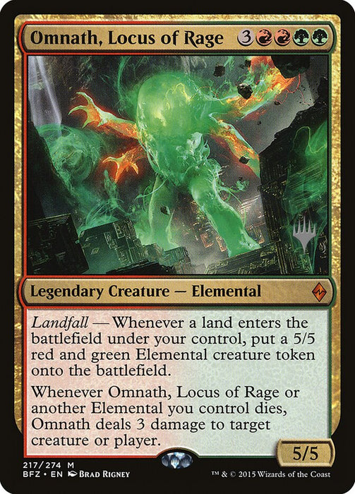 Omnath, Locus of Rage  - Legendary (Foil)