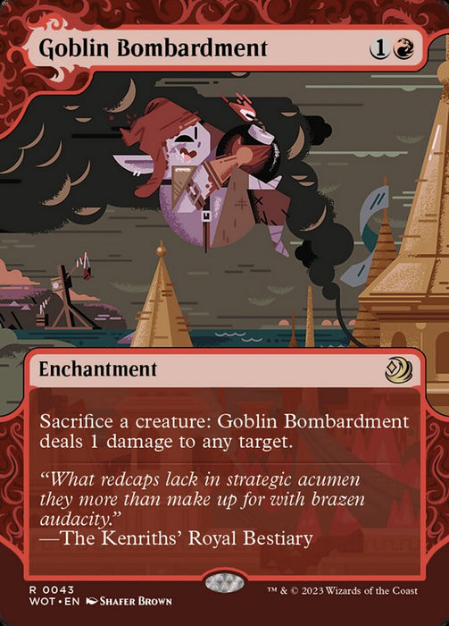 Goblin Bombardment - Borderless - Showcase (Foil)