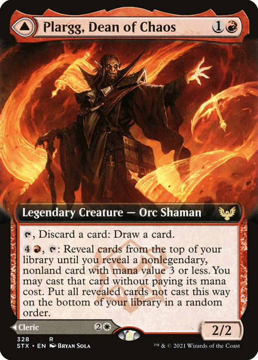 Plargg, Dean of Chaos // Augusta, Dean of Order  - Legendary - Extended Art (Foil)