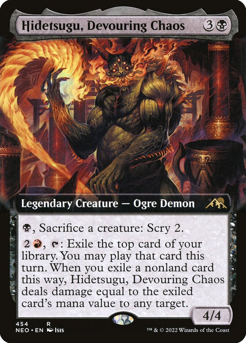 Hidetsugu, Devouring Chaos  - Extended Art - Legendary (Foil)