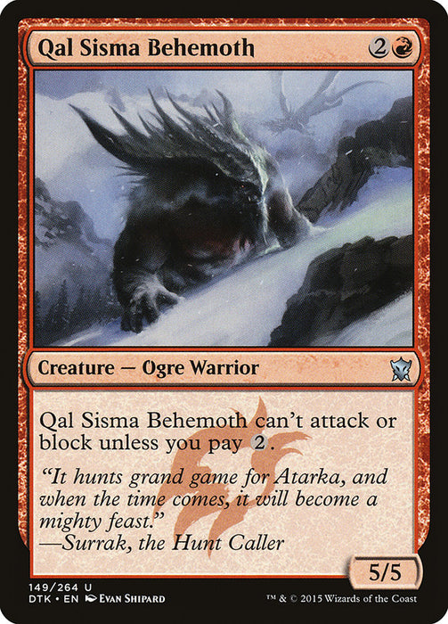 Qal Sisma Behemoth  (Foil)