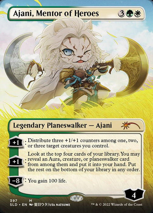 Ajani, Mentor of Heroes - Borderless
