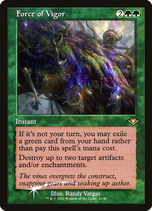 Force of Vigor - Retro Frame  (Foil)