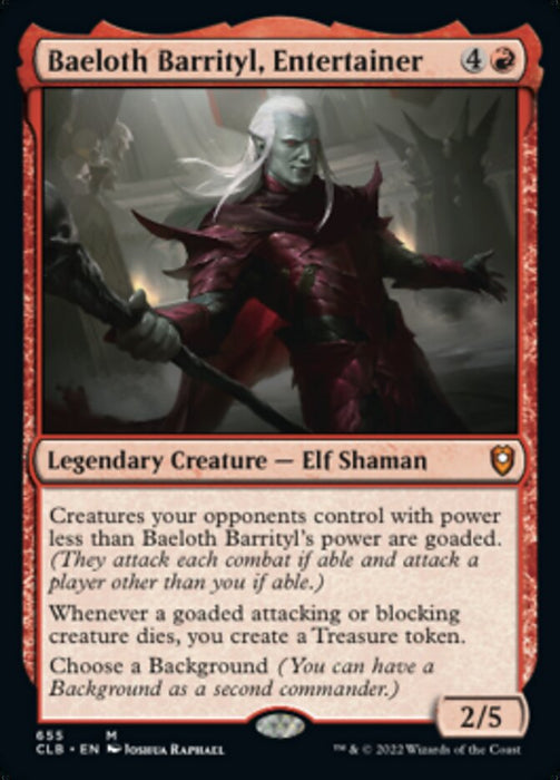Baeloth Barrityl, Entertainer  - Legendary (Foil)
