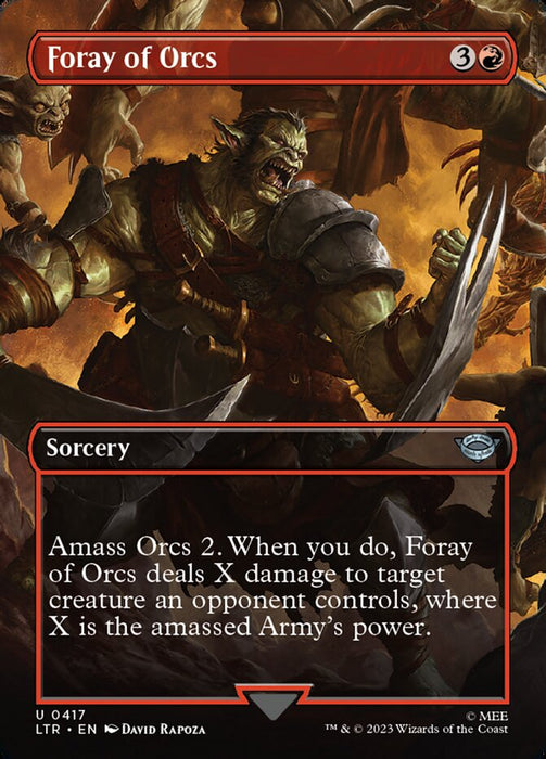 Foray of Orcs - Borderless - Inverted (Foil)