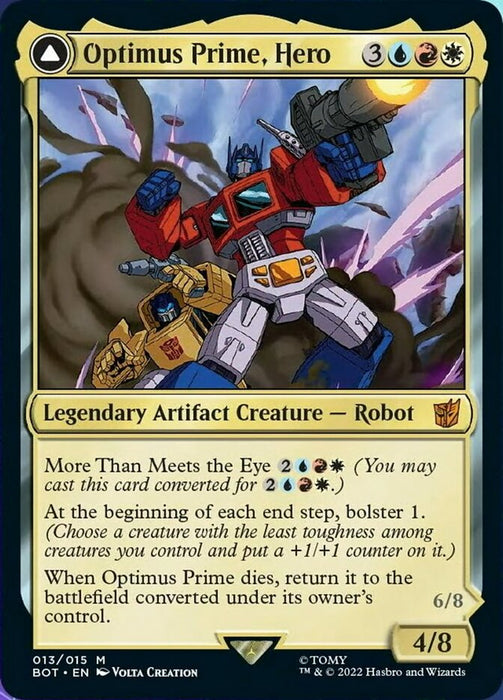 Optimus Prime, Hero // Optimus Prime, Autobot Leader - Legendary- Convertdfc (Foil)