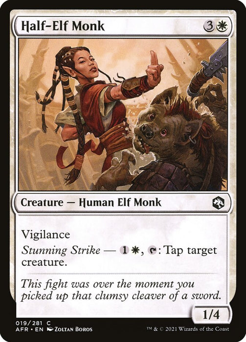 Half-Elf Monk  (Foil)