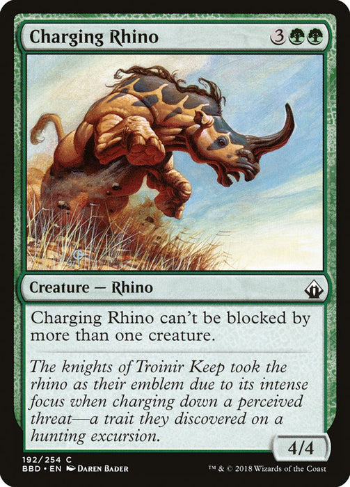 Charging Rhino  (Foil)