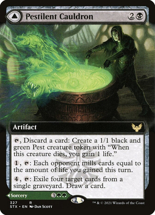 Pestilent Cauldron // Restorative Burst  - Extended Art (Foil)