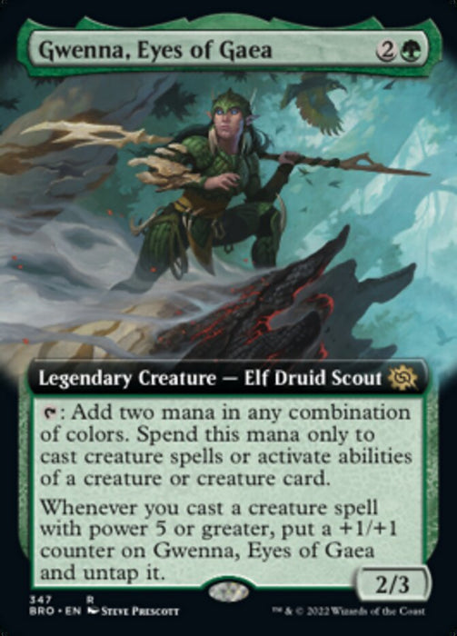Gwenna, Eyes of Gaea - Extended Art- Legendary