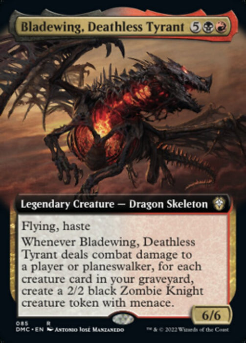 Bladewing, Deathless Tyrant - Extended Art- Legendary
