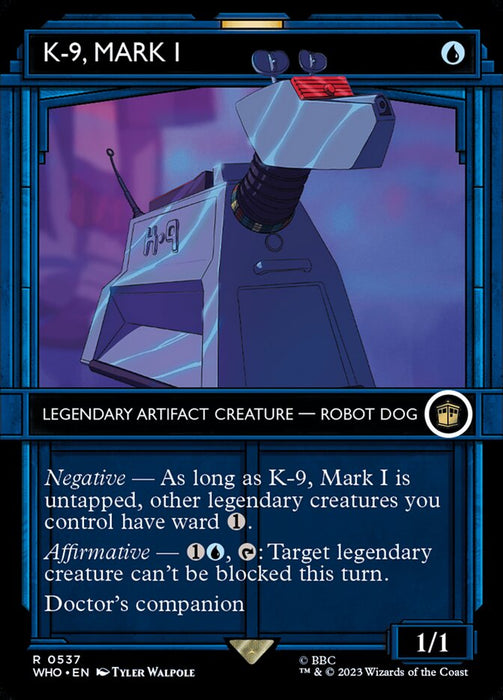 K-9, Mark I - Borderless - Showcase- Legendary- Inverted (Foil)