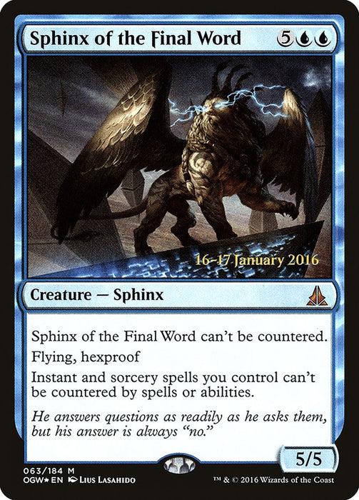 Sphinx of the Final Word  (Foil)