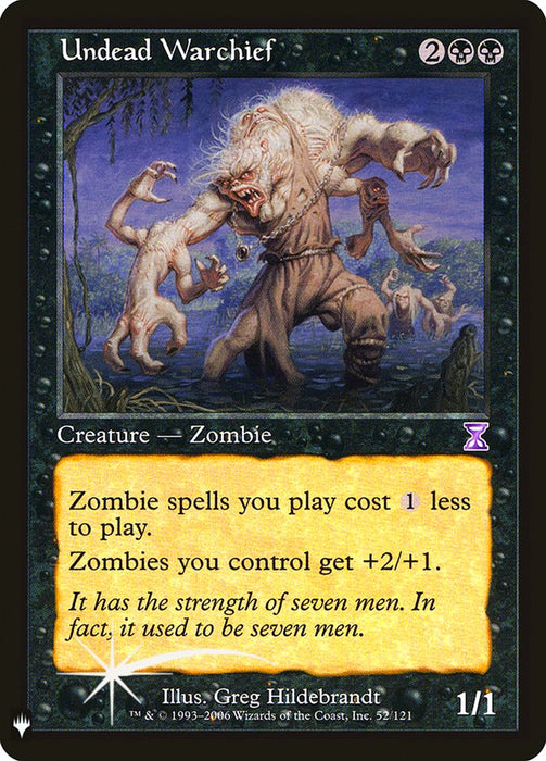 Undead Warchief - Retro Frame (Foil)