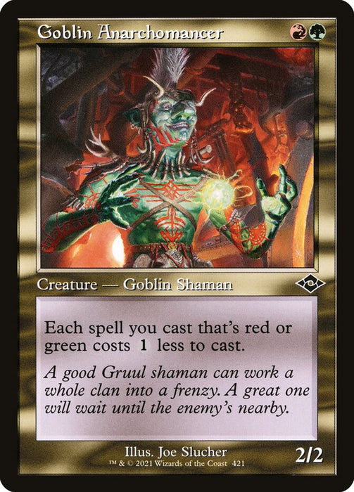 Goblin Anarchomancer - Retro Frame  (Foil)