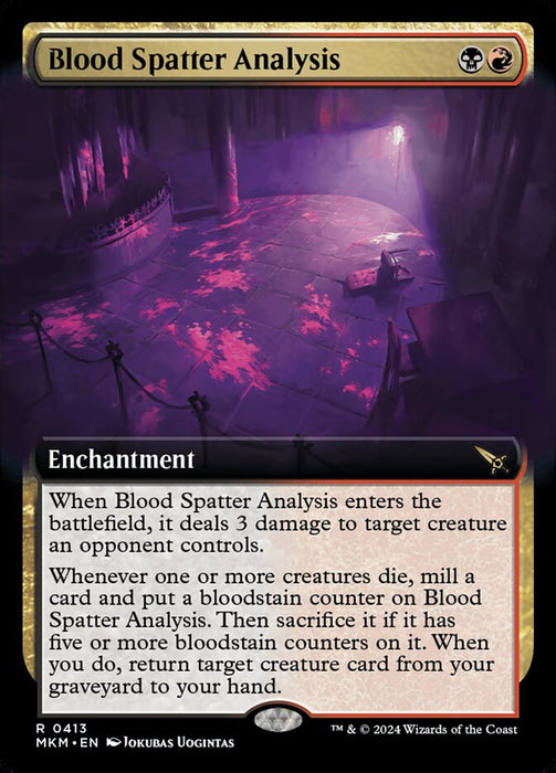 Blood Spatter Analysis - Extended Art (Foil)