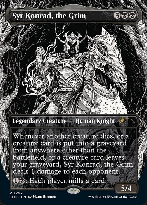 Syr Konrad, the Grim - Borderless - Legendary (Foil)