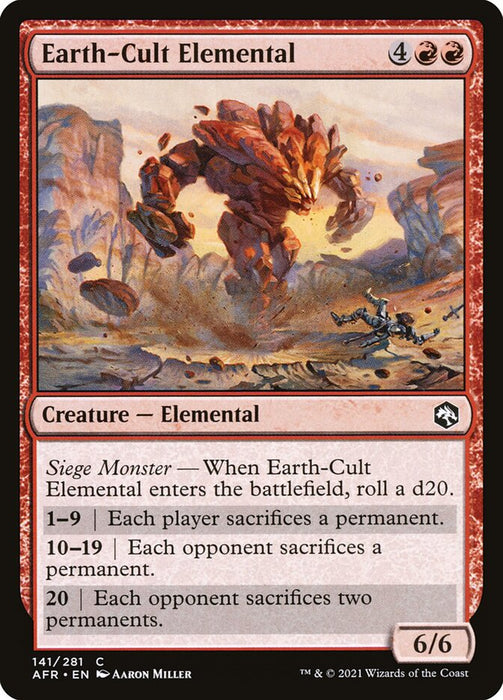 Earth-Cult Elemental  (Foil)