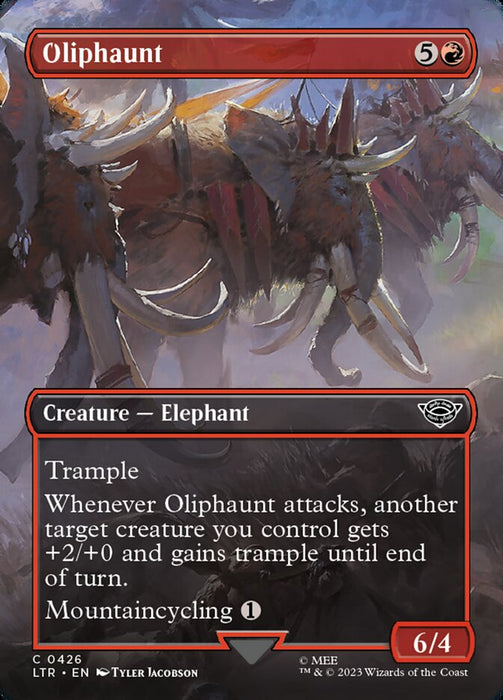 Oliphaunt - Borderless - Inverted (Foil)