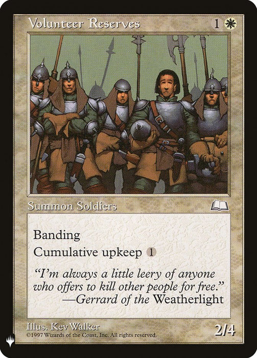 Volunteer Reserves - Retro Frame
