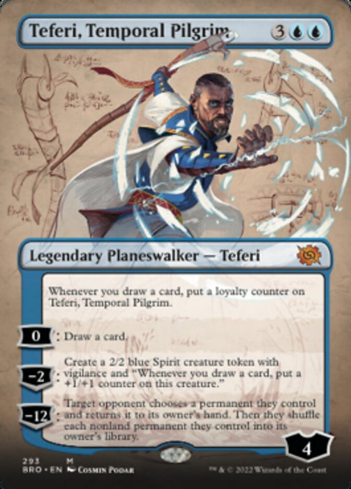 Teferi, Temporal Pilgrim - Borderless (Foil)